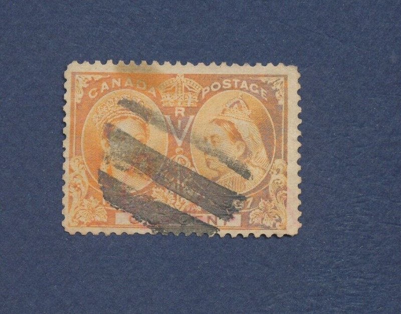 CANADA - Scott 51 - FVF used - 1 cent Jubilee - 1897 --a