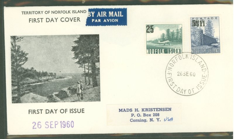 Norfolk Island #26-27   (First Day Cover)