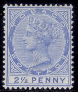 TOBAGO QV SG16a, 2½d bright blue, VLH MINT. Cat £17.