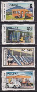 Poland 1979 Sc 2359-62 Stamp Day Post Office Mail Train Parcel Sort Stamp Used