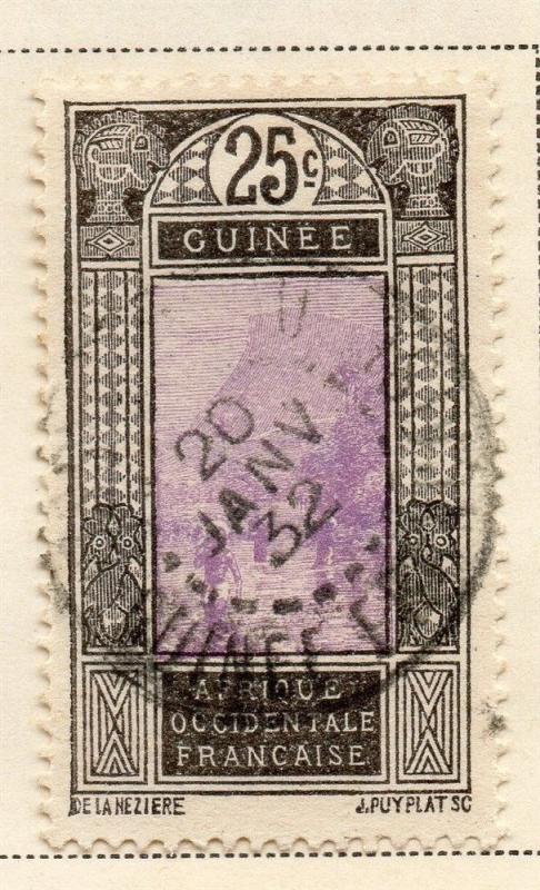 French Guinea 1922 Early Issue Fine Used 25c. 144074