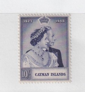 Cayman Islands #117 (SG #130 VF MINT LH - 1948 10sh KGV1 SILVER WEDDING