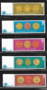 Cayman Islands #372-76 MNH set of 5 Singles (my2) Collection / Lot