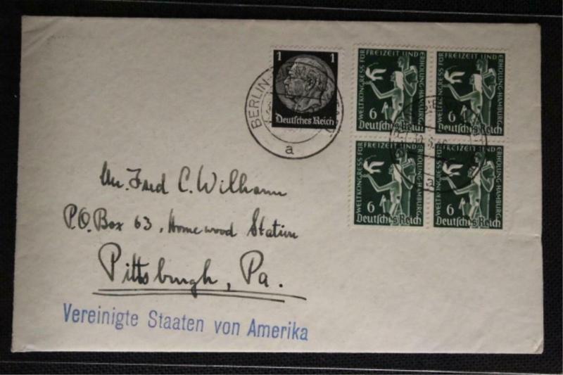 Germany First Day Cover 1936 #477-478 (Mi #622-623) CV €500