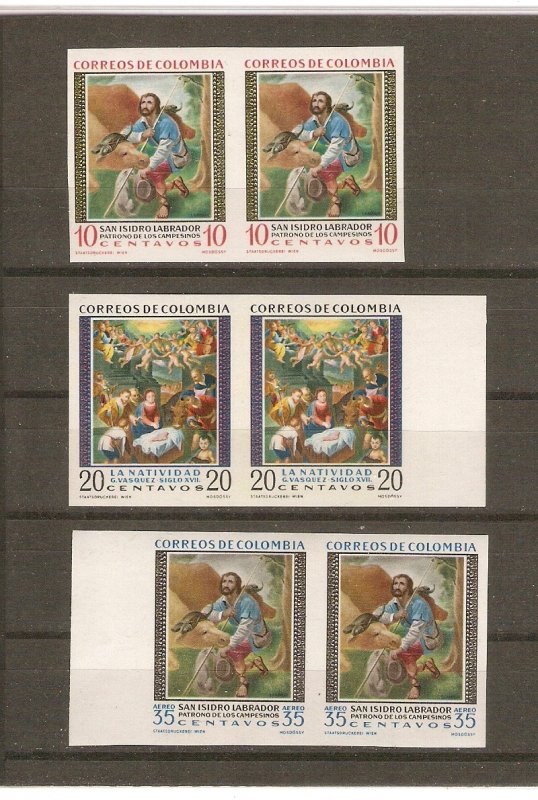 Colombia St. Isidore the farmer, imperforate