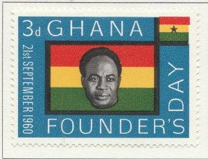 1960 GHANA 3d MH* Stamp A4P42F40187-