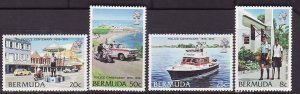 Bermuda-Sc#385-8- id6-unused NH set-Bermuda Police-1979-
