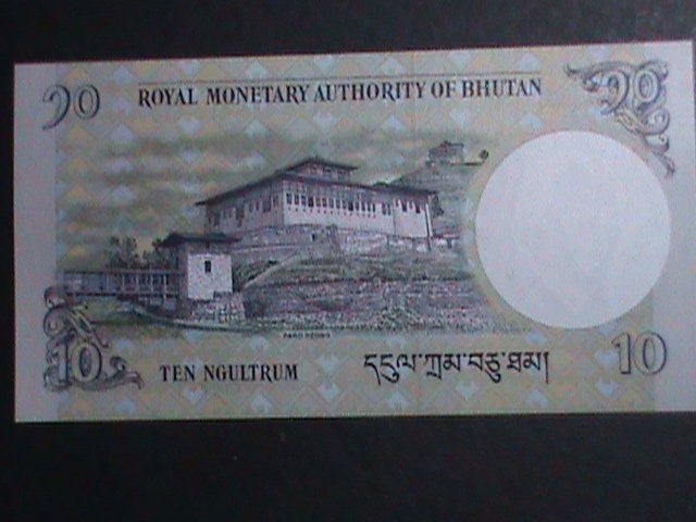 ​BHUTAN-2013- 10 NGULTRUM UNCIRCULATED CURRENCY-VF WE SHIP TO WORLD WIDE