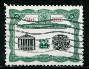 2630 US 29c NY Stock Exchange, used