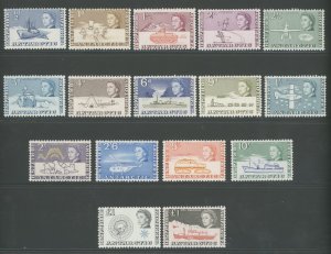 1963-69 British Antarctic Territory - Elizabeth II - Stanley Gibbons # 1-15a - 1