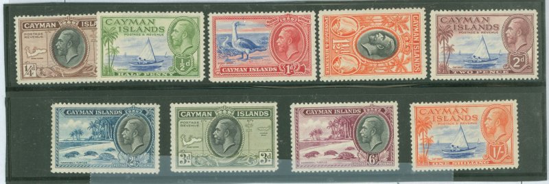 Cayman Islands #85-93 Unused