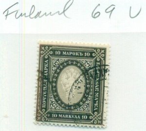 FINLAND #69, Used, Scott $260.00