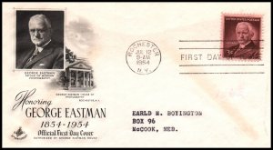 US 1062 George Eastman Artcraft Typed FDC