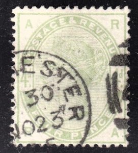 Great Britain Scott 103  F to VF used. FREE...