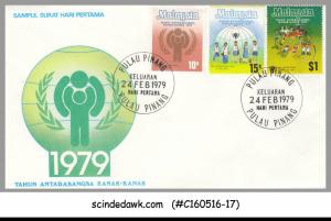 MALAYSIA - 1979 INTERNATIONAL YEAR OF THE CHILD - 3V - FDC, VERY NICE