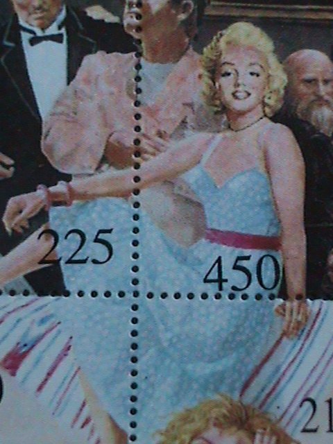 TUVA -  MARILYN MONROE & MOVIE STARS-BIG FAMILY -MNH SHEET. VERY RARE