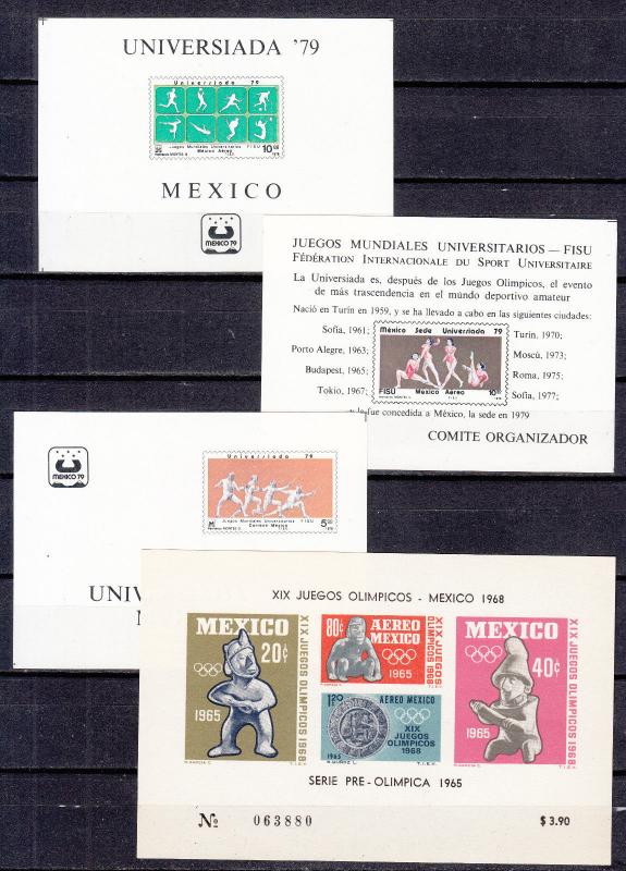 Mexico - Souvenir Sheet lot - MNH (7162)