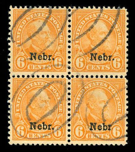 momen: US Stamps #675 Used Block of 4 VF