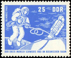 Germany DDR #762-763, Complete Set(2), 1965, Space, Never Hinged