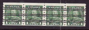 Canada-Sc#228xx- Unused NH 1c green KGV Pictorial Arch precancelled  coil strip