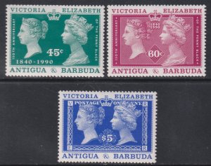 1990 Antigua & Barbuda QV & QEII complete set MNH Sc# 1305 / 1307 CV $6.40