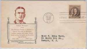 52521 - UNITED STATES - CACHET FDC COVER: Scott # 888 FREDERIC REMINGTON Art