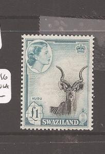 Swaziland QEII £1 Antelope SG 64 MNH (2dba)