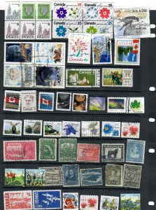 CANADA MIXTURE x 54, INC NEWFOUNDLAND ALL DIFFERENT USED LOT h A