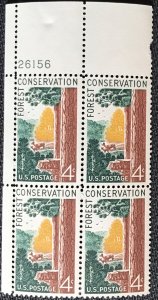 US #1122 MNH FP Plate Block Of 4 UL Forest Conservation SCV $1.00 L43