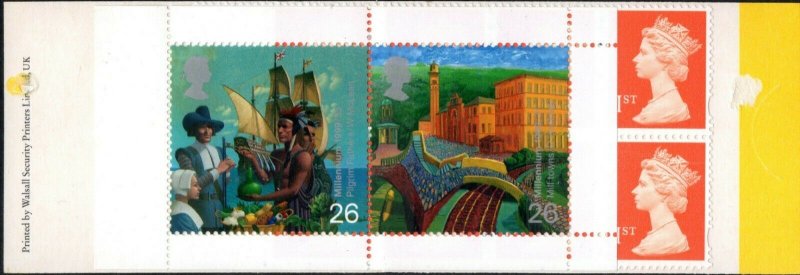 1999 Sg HBA1 £2.60 Millennium & Machin Barcode Booklet - Complete ...