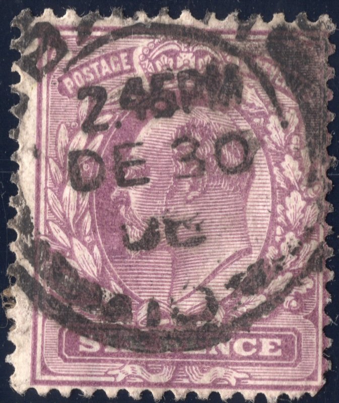 1911 6p dull violet Great Britain King Edward SC135