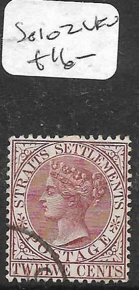 MALAYA STRAITS SETTLEMENTS (P0605B) QV  12C  SG 107  VFU