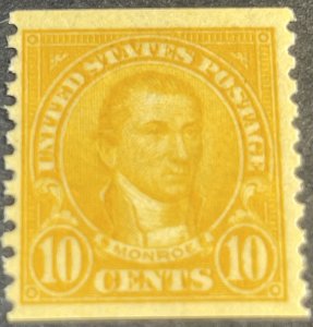 U.S.# 603-MINT/HINGED--SINGLE--ORANGE--1924(LOTG51)