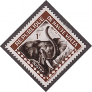 Burkina Faso O1 Elephant 1963