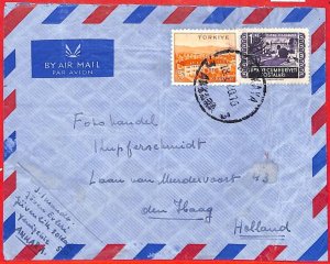 aa2083 - TURKEY - POSTAL HISTORY - AIRMAIL COVER to the Netherlands-