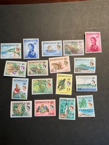 Stamps Dominica Scott #164-80 never hinged