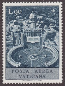 Vatican City C49  Aerial view of St. Peter's Square 1967