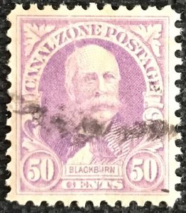 Canal Zone #114 Used Single Crease Joseph Blackburn SCV $.65