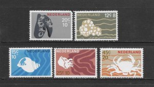 NETHERLANDS #B419-23  MARINE LIFE  MNH