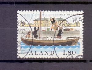 Aland islands  #29   used   1988  postal service sailboat