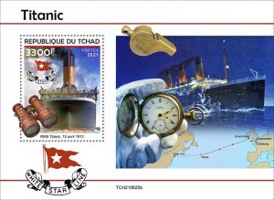 CHAD - 2021 - Titanic - Perf Souv Sheet - Mint Never Hinged