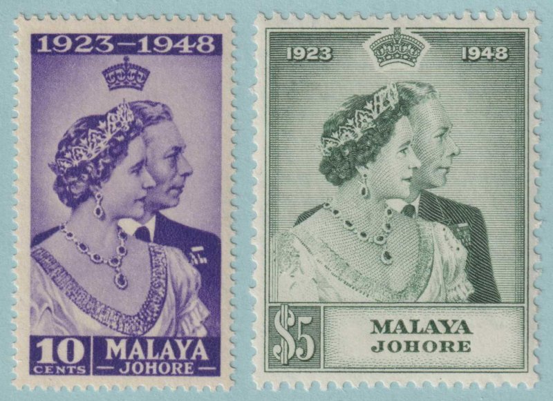 MALAYA - JOHORE 128 - 129  MINT HINGED OG * SET - NO FAULTS VERY FINE! - S525 