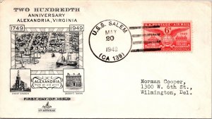 USS Salem - 5.20.1949 - 200th Anniversary Alexandria, VA - F46812