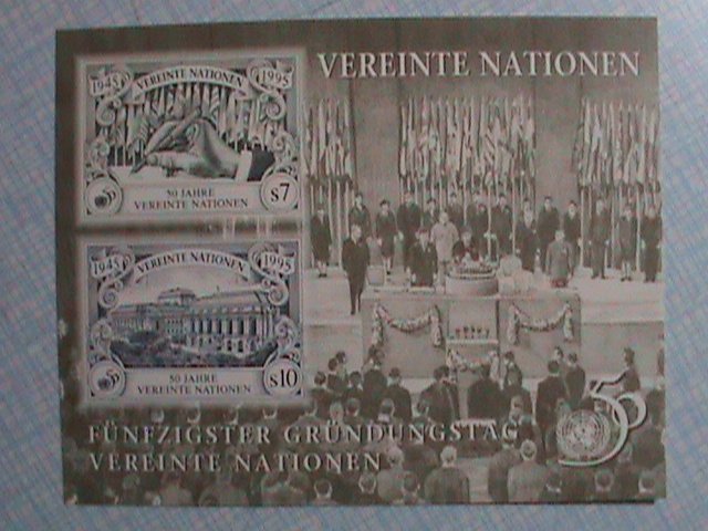 UNITED NATION-1995-SC# 272 50TH ANNIVERSARY OF UN-GENEVA IMPERF-MNH S/S VF