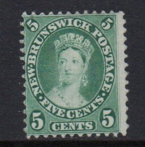 Canada New Brunswick Sc 8 1860 5 c green Victoria stamp unused