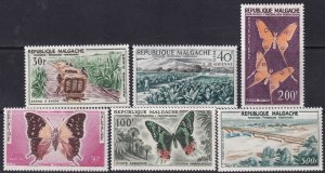 Madagascar 1960 Sc C61-6 air post set MH*