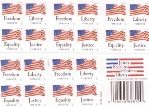 2012/2014/2018/2019/2022/2023  flag forever stamps 5 books total 100 pcs