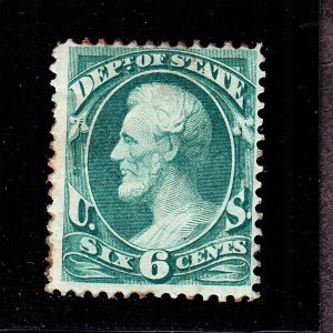 US O60 6c State Department Official Mint F H Dist OG SCV $220