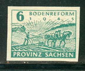 GDR Saxony Province Scott # 13N13, mint nh, variation