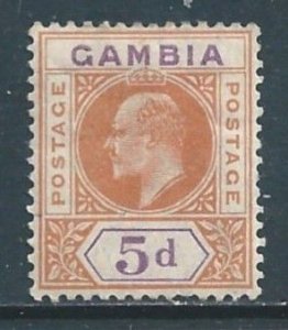 Gambia #51 MH 5p King Edward VII - Wmk. 3
